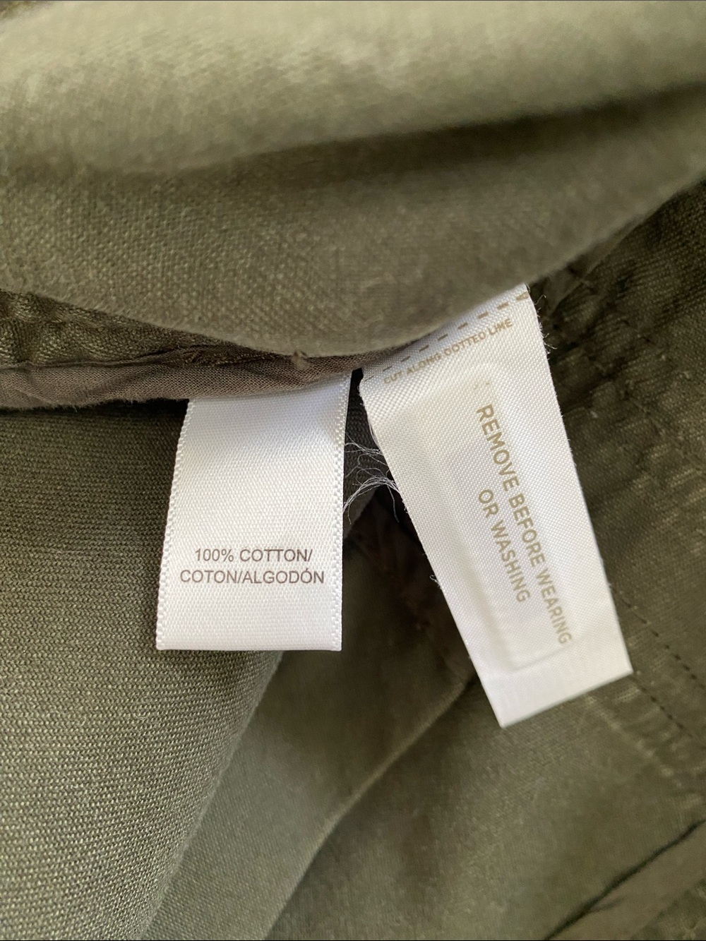 LOFT Olive Green Utility Jacket with Flap Pockets Size Medium Petite NWT - Picture 9 of 9